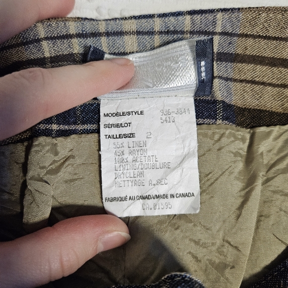 Vintage Plaid Wrap Skirt - Picture 7 of 8